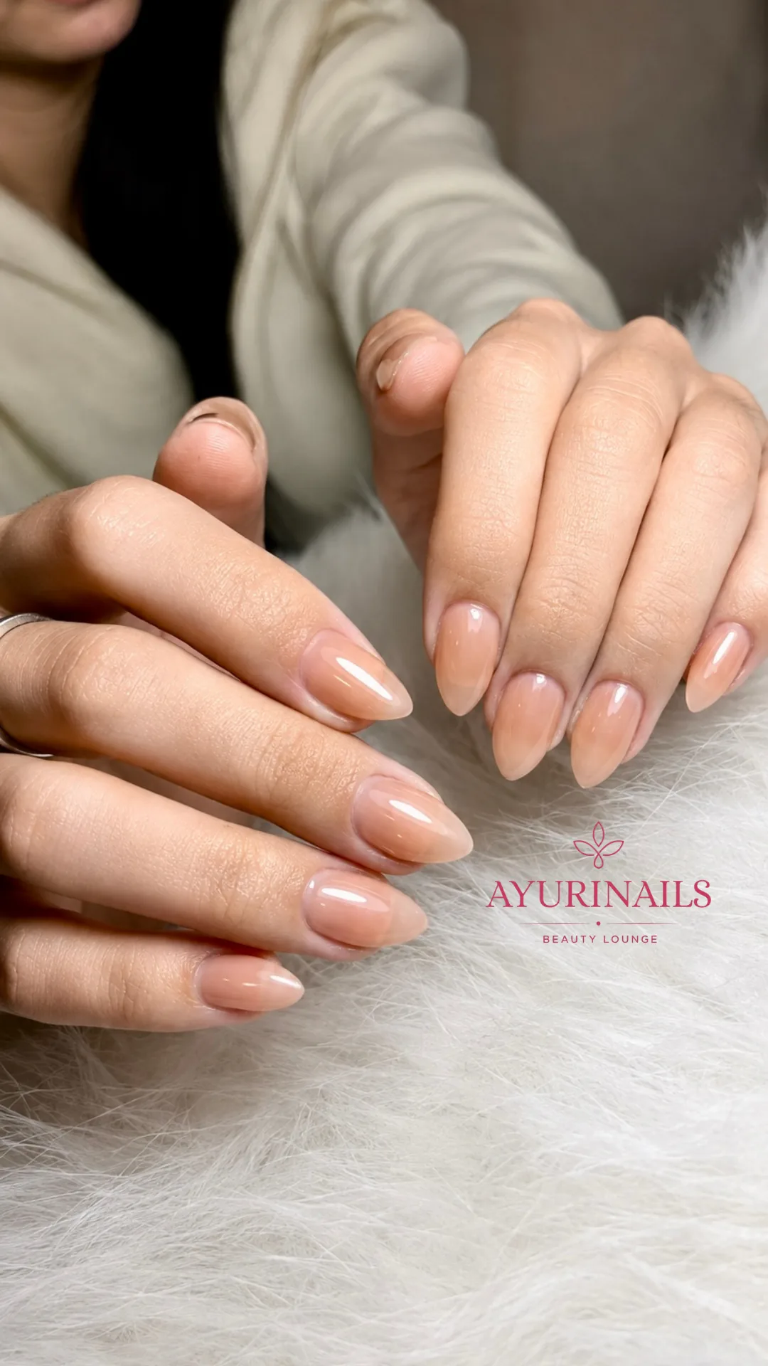 nude sheer jelly nails, AyuriNails Beauty Lounge Poblacion Makati